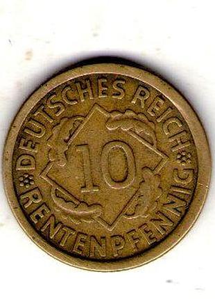 Германия ø веймарская парку 10 паркосфенигов, 1924 год алюминий-бронза, 4.05g, ø 21mm no3646