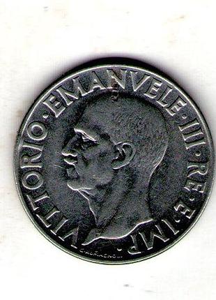 Италия ø король виктор эммануил iii 1 лира, 1940 год нержавеющая сталь, 8g, ø 27mm no3877