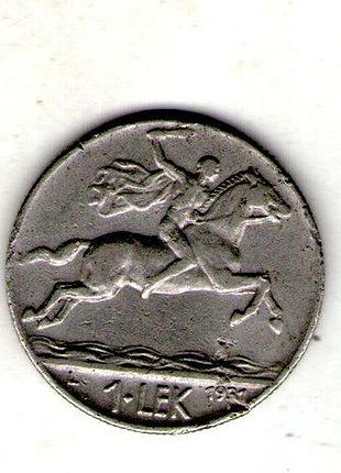 Королевство албания король зогу i 1 лек , 1931 год никель, 8g, ø 26.7mm no3855