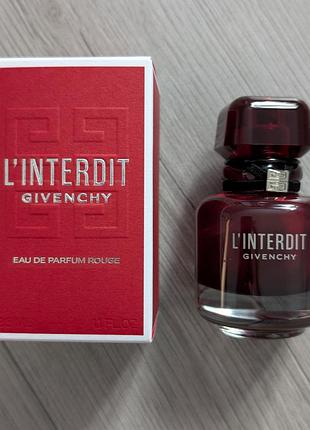 Givenchy l'interdit rouge eau de parfum 35 ml