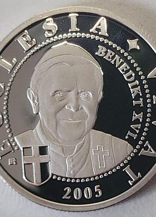 Тливо 2000варийский, 2005 папа сахар xvi agсеребро 0.999, 8g no2255