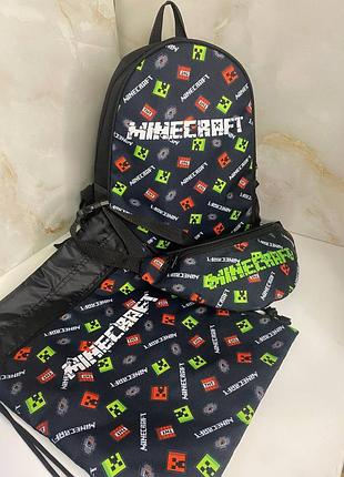Набір minний та зручний комплект для школи й прогулянок 😊  у наборі: ✨ яскравий принт, легенький та місткий ідеально для школи, тренувань або прогулян