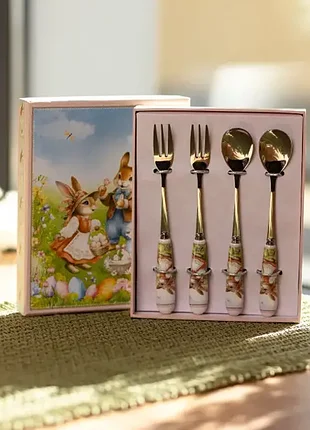 Набір столових приборів rabbit family 4 предмети на 2 персони