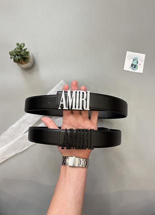 Шкіряний чоловічий ремінь amiri