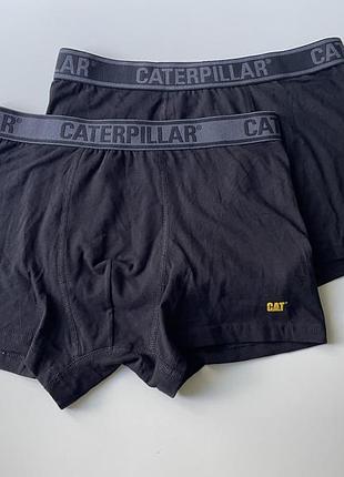 2 шт набор боксеров трусы черные хлопковые caterpillar