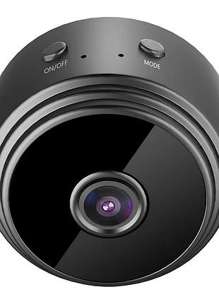 Wi-fi камера с детектором движения. мини-камера full hd 1080p. мини камера с ночной съемкой и датчиком движения 150°