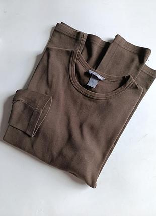 Лонгслив h&amp;m l коричневый