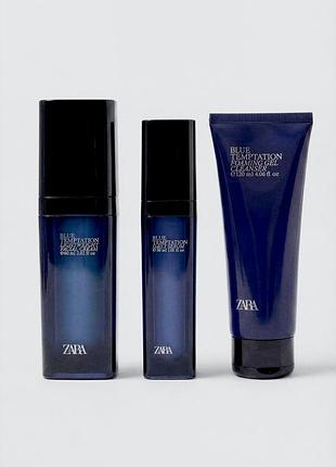 Чоловічий набір по догляду за шкірою обличчя zara blue temptation skincare set