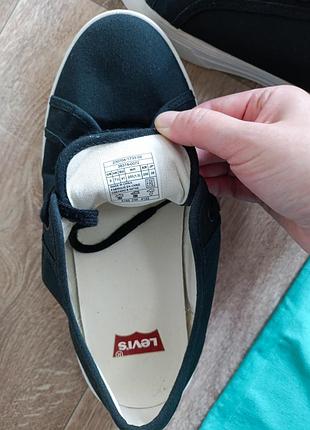Кеди чорні levis 2