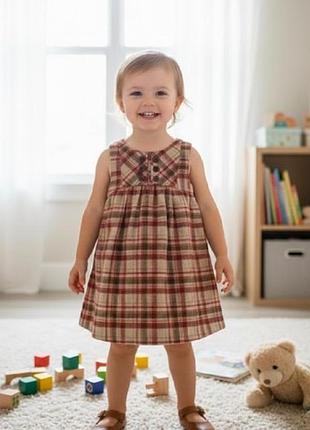 Классное платьице zara baby, платье в клетку, платье, сарафан
