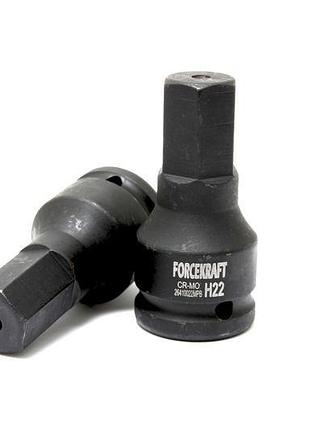 Головка 3/4" з насадкою hex 18мм ударна forcekraft fk-26410018mpb