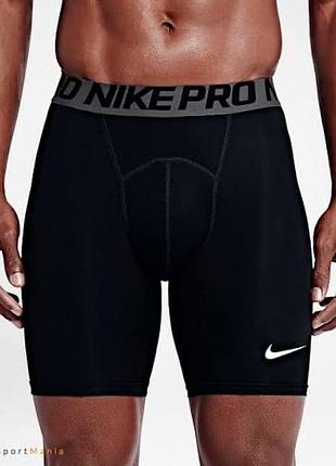 Компрессионные термо шорты nike pro combat треки лосины спортивные тайтсы беговые puma для спорта зала бега under armour велосипедки футбольные adidas