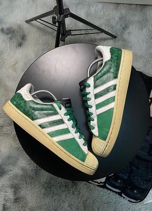 Adidas superstar kermit кастом mi adidas зелені кросівки 41