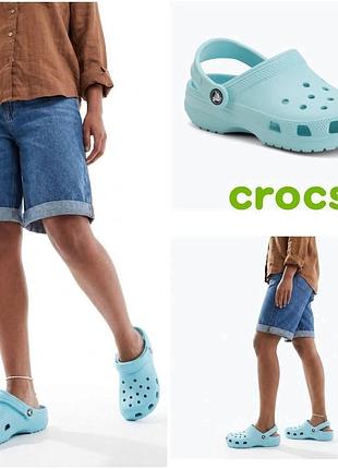 Оригинальные классические кроксы сабо шлепанцы сандалии crocs classic clog, us m6/w8, 38/39р. на стопу 24 см, индонезия