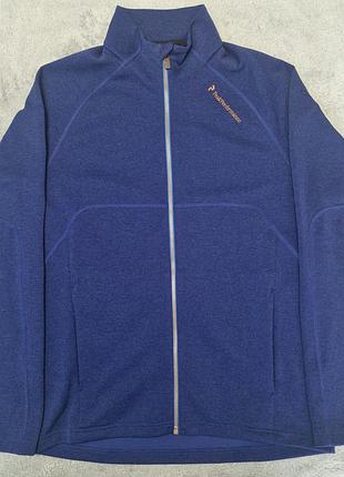 Спортивная кофта, олимпийка peak performance fort zip (размер l)