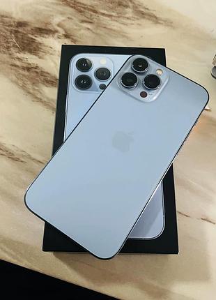 Iphone 13 pro max sierra blue 256gb ідеальний стан з коробкою