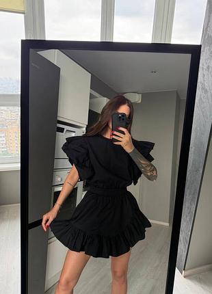 Костюм🥰  тканина: котон 100% розмір: 42-46 колір : білий, чорний  ціна- 1049грн🔥