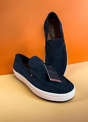 Оригінальні замшеві чоловічі лофери tommy hilfiger