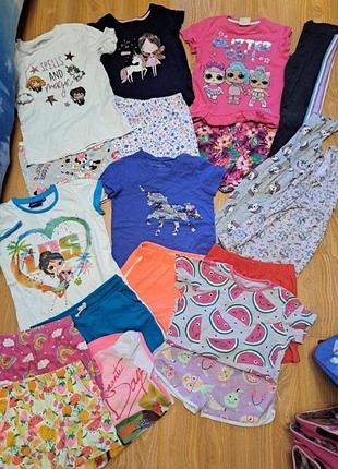 Комплект футболка с шортами на 6-7лет