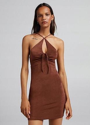 Сукня bershka коричнева