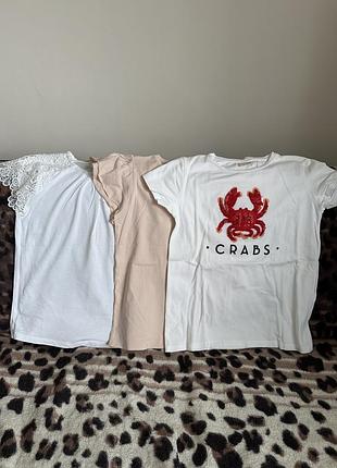 Продам три футболки zara та mango 152 см 11-12 років