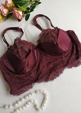 Красивый бюстгалтер бюстье с кружевом noir by hunkemoller, eur 85c