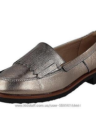 Р.40 clarks кожаные лоферы оригинал