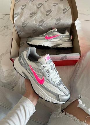 Кросівки nike initiator white grey pink swoosh