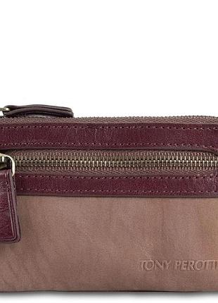 Ключниця з натуральної шкіри tony perotti metropolis 359l (90019) camel