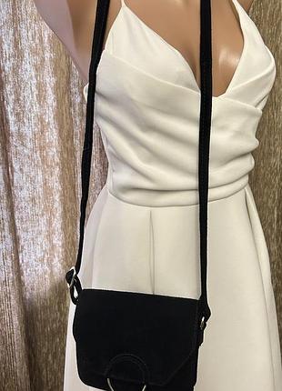 Замшевая коричневая сумочка от asos