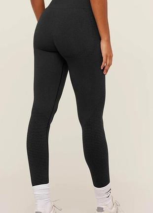 Лосины gymshark черные леггенсы