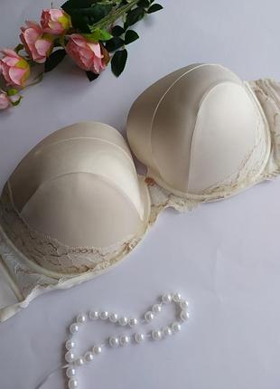 Красивий шовковий бюстгалтер балконет m&s, eur 85f