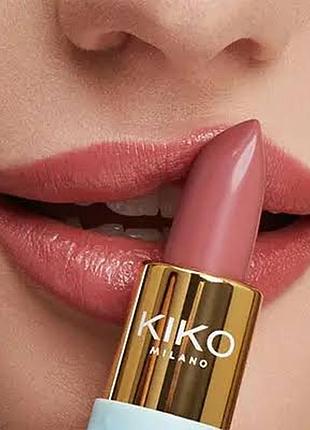Kiko milano bridgerton ballroom beauty satin shine lipstick 01
