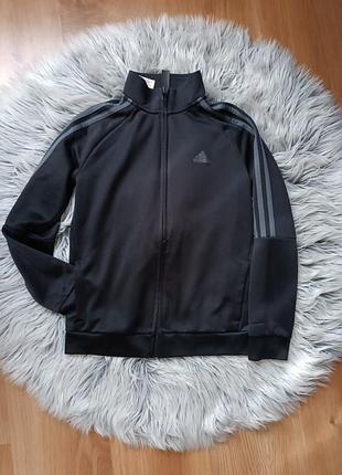 Практичная кофточка – олимпийка на молнии adidas, рост 140 см.