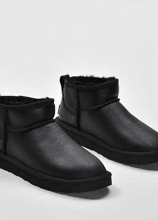 Кожаные ботинки ugg classic ultra mini