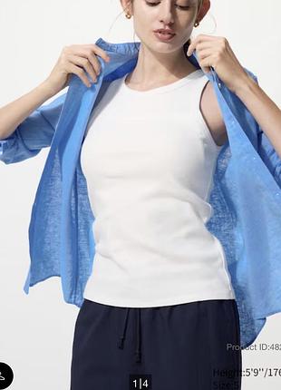 Uniqlo ribbed cropped bra top, кроп-топ, бра топ, топ бра