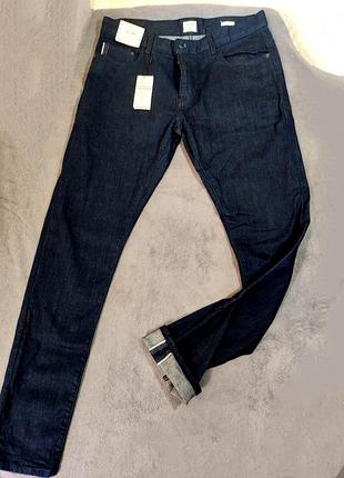 Джинсы мужские селвеж деним easy 1973 selvedge stretch denim (премиум качество) размер w34 l34 темно-синий