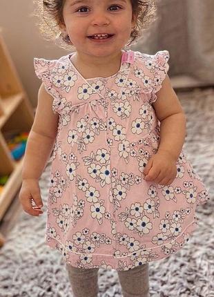 Дитяча сукня princess girl, рожева в квіточку