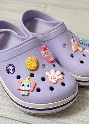 Дитячі крокси crocs bayaband clog лавандові