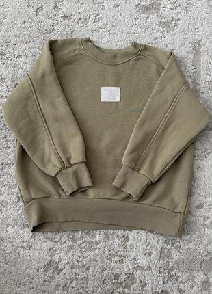 Оливковий світшот zara 128см