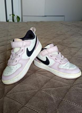Детские кожаные кроссовки nike