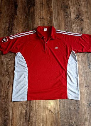 Чоловіча унікальна вінтажна спортивна футболка поло adidas оригінал