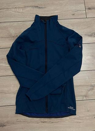 Жіноча кофта куртка софтшел віндстопер mammut gore windstopper розмір xs туристична