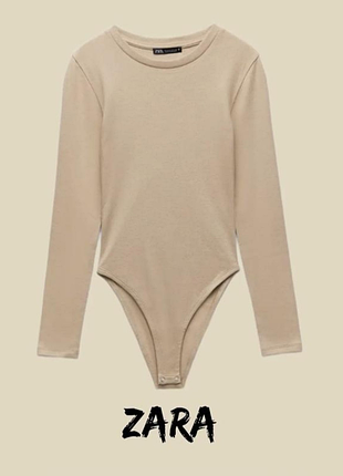 Стильный в рубчик боди zara