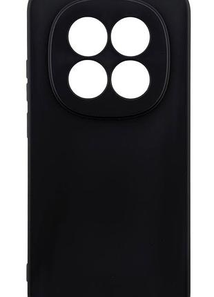Чехол silicone case для xiaomi redmi note 15 pro 5g бампер с микрофиброй черный