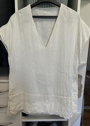 Лляний топ massimo dutti