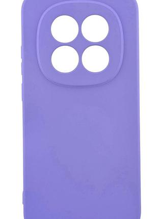 Чехол silicone case для xiaomi redmi note 15 4g / 5g (164mm) бампер с микрофиброй сиреневый
