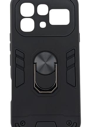 Чохол armored ring для infinix note 60 pro (x6878) протиударний із підставкою кільце чорний