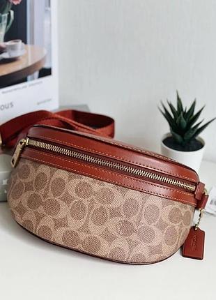 Coach ci184 bethany belt bag жіноча шкіряна брендова сумочка бананка поясна коуч коач оригінал шкіра подарунок дівчині дружині женская кожаная поясная