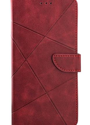 Чохол книжка business leather claps для samsung galaxy a55 5g / a556 на магніті з підставкою червоний